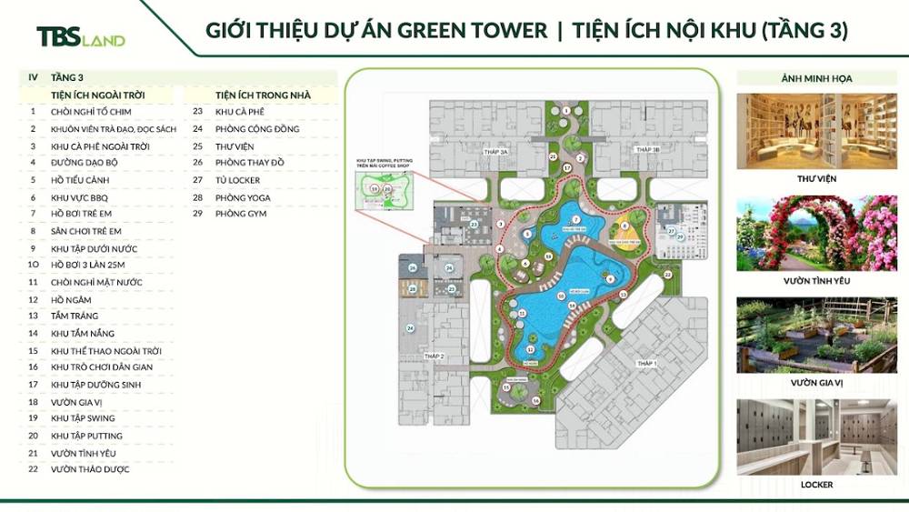 Khu vực khối đế với nhiều tiện ích chất lượng