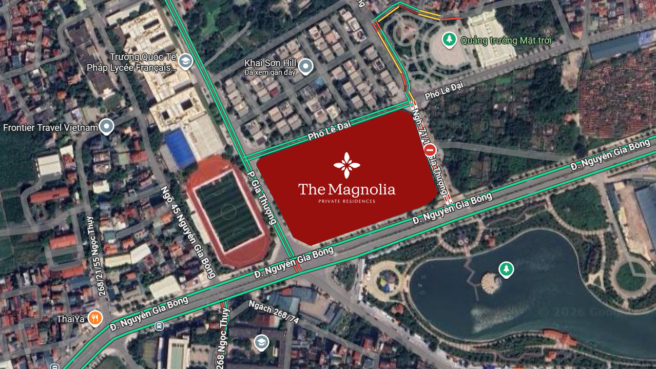  Vị trí xây dựng thực tế dự án The Magnolia